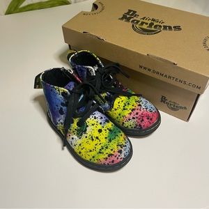 “Psychedelic” Canvas Doc Martens (children size 6)